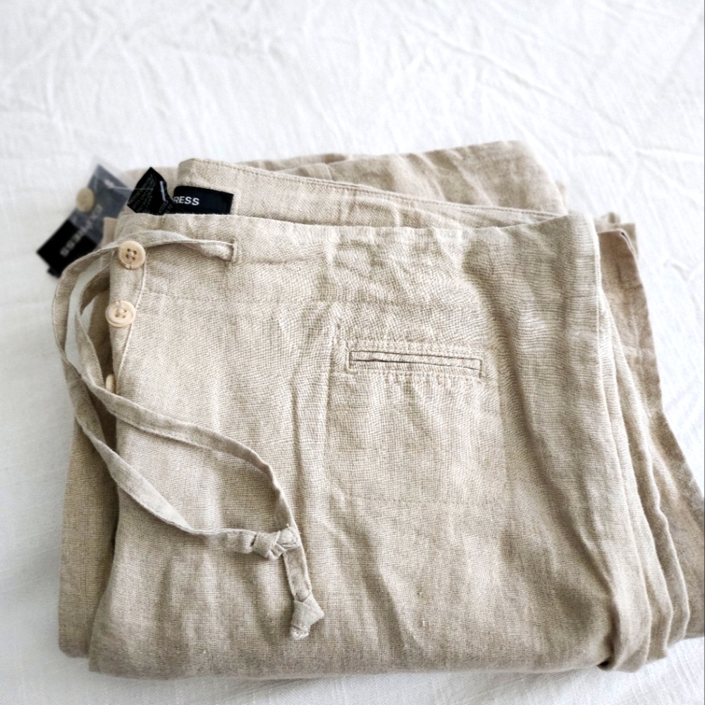 💜 EXPRESS Linen pants💜 - Picture 2 of 6